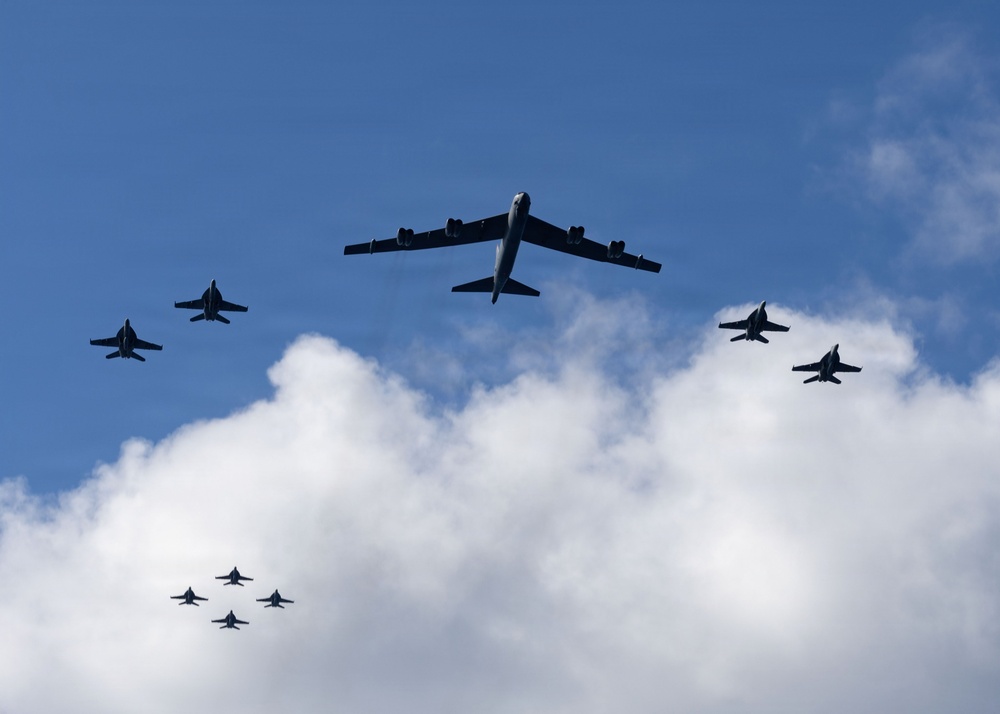 Gerald R. Ford Carrier Strike Group and U.S. Air Force B-52 Joint Operations