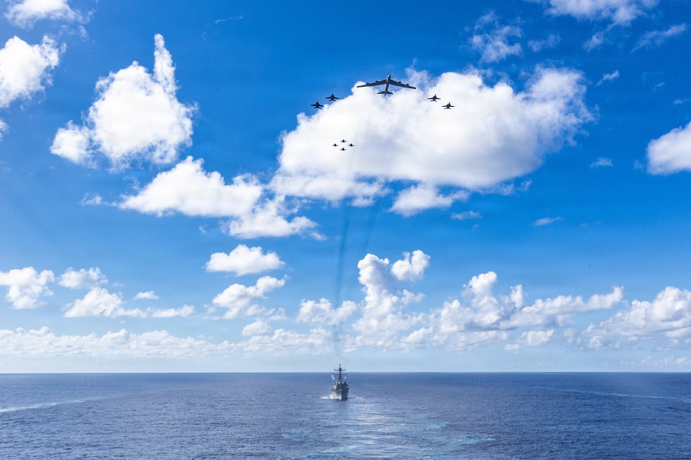 Gerald R. Ford Carrier Strike Group and U.S. Air Force B-52 Joint Operations