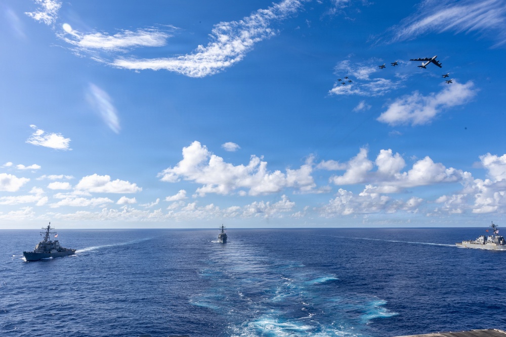 Gerald R. Ford Carrier Strike Group and U.S. Air Force B-52 Joint Operations