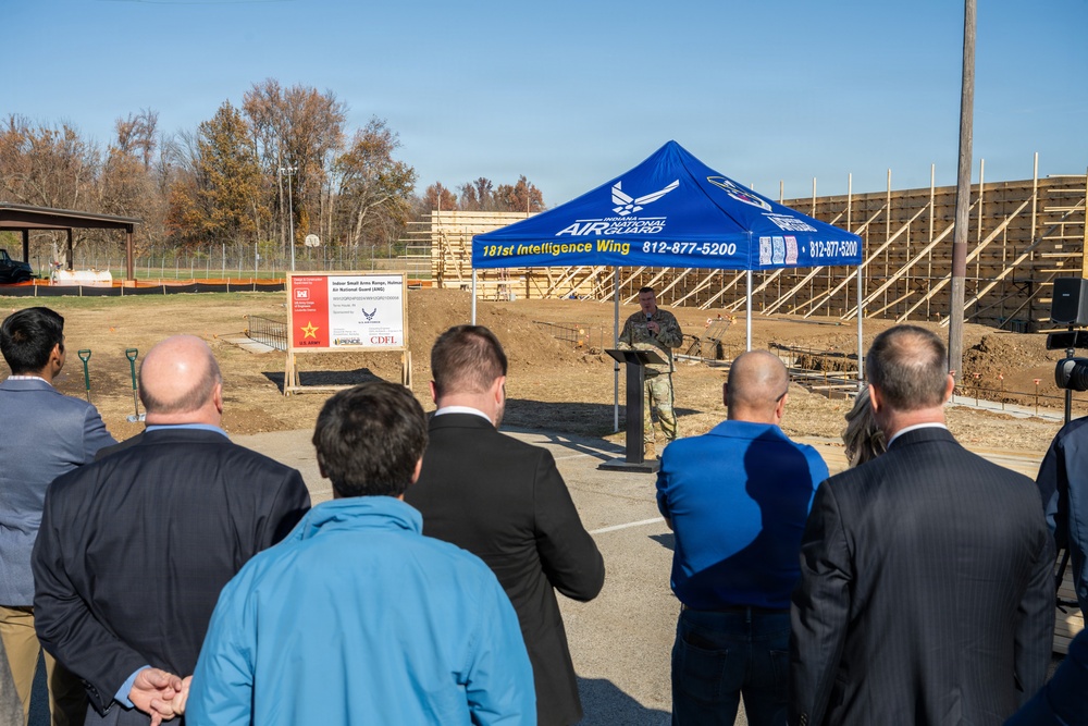 Groundbreaking ceremony for small arms qualification range