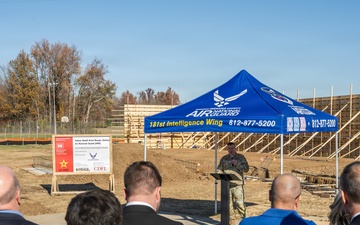 Groundbreaking ceremony for small arms qualification range