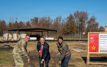 Groundbreaking ceremony for new small arms qualification range