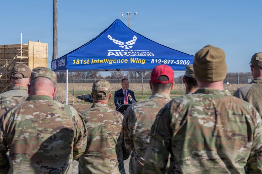 Groundbreaking ceremony for small arms qualification range