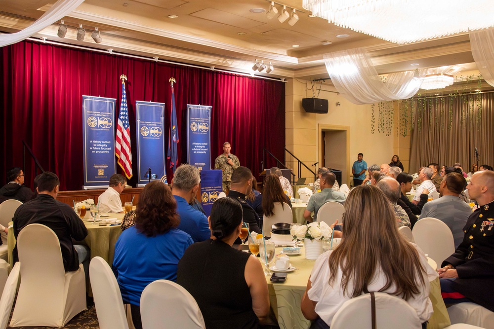 JTFM commander attends Guam Chamber of Commerce meeting