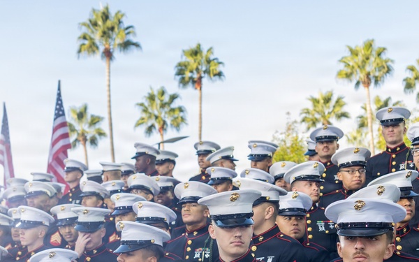 Camp Pendleton Marines Participate in the Fox NFL Sunday Veterans Day Show