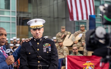 Camp Pendleton Marines Participate in the Fox NFL Sunday Veterans Day Show