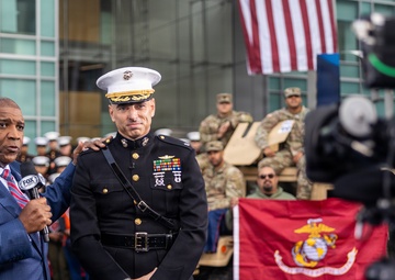 Camp Pendleton Marines Participate in the Fox NFL Sunday Veterans Day Show