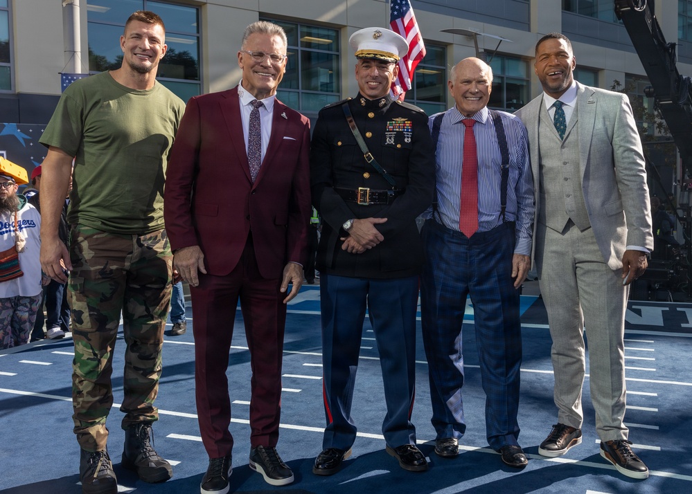 Camp Pendleton Marines Participate in the Fox NFL Sunday Veterans Day Show
