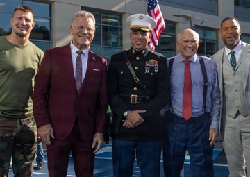 Camp Pendleton Marines Participate in the Fox NFL Sunday Veterans Day Show