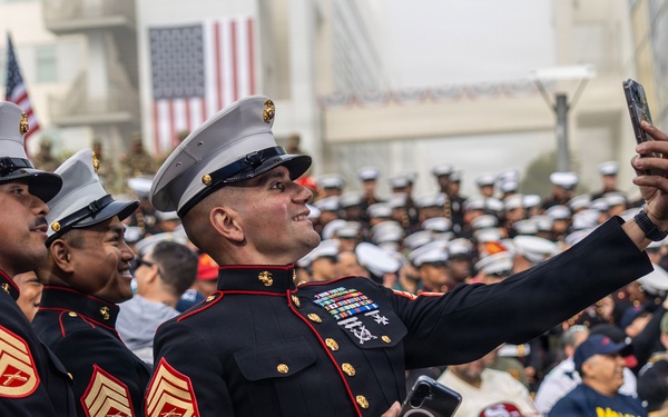 Camp Pendleton Marines Participate in the Fox NFL Sunday Veterans Day Show