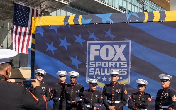 Camp Pendleton Marines Participate in the Fox NFL Sunday Veterans Day Show