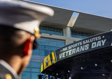 Camp Pendleton Marines Participate in the Fox NFL Sunday Veterans Day Show