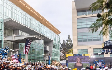 Camp Pendleton Marines Participate in the Fox NFL Sunday Veterans Day Show