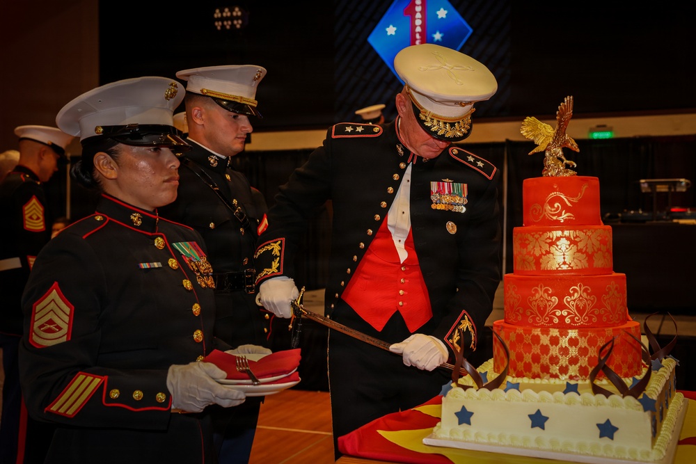 1st Marine Division celebrates the 250th Marine Corps Birthday