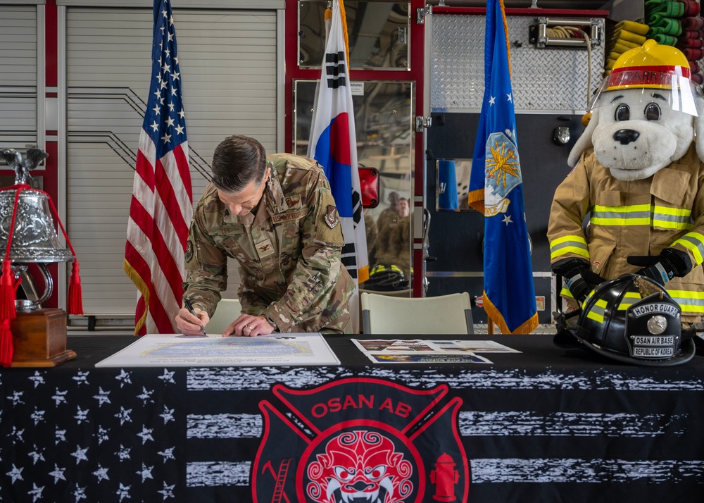 Fire Prevention Week at Osan Air Base