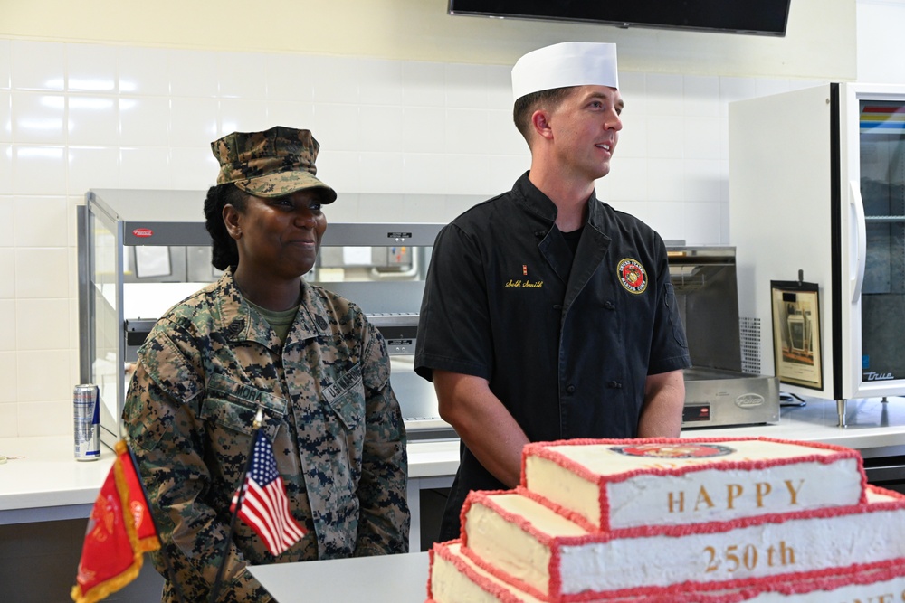 Food Service Marines with Combat Logistics Regiment 37 Hold Cake Competition
