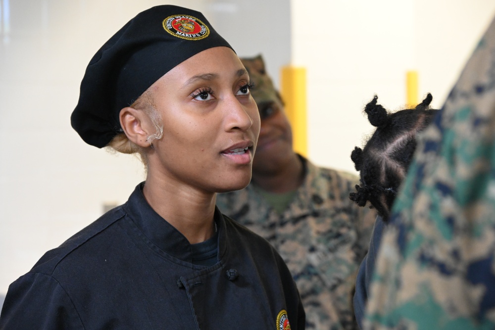 Food Service Marines with Combat Logistics Regiment 37 Hold Cake Competition