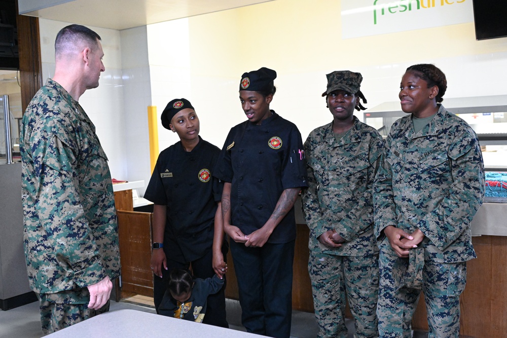 Food Service Marines with Combat Logistics Regiment 37 Hold Cake Competition