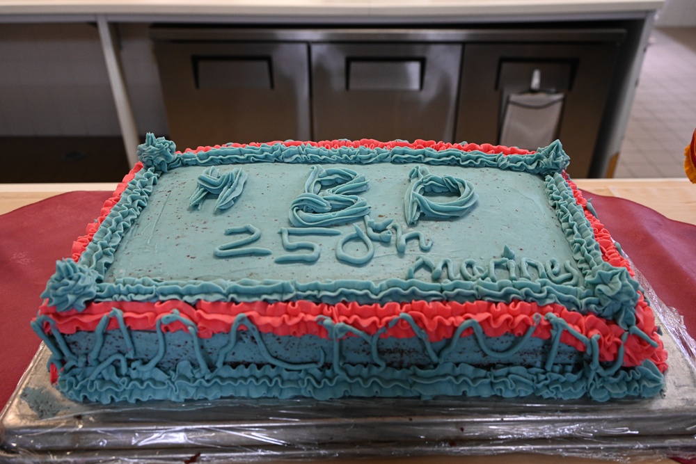 Food Service Marines with Combat Logistics Regiment 37 Hold Cake Competition