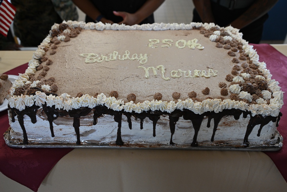 Food Service Marines with Combat Logistics Regiment 37 Hold Cake Competition