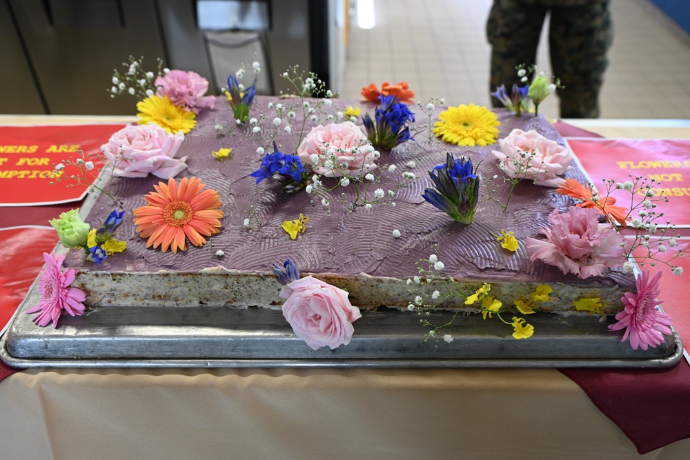 Food Service Marines with Combat Logistics Regiment 37 Hold Cake Competition