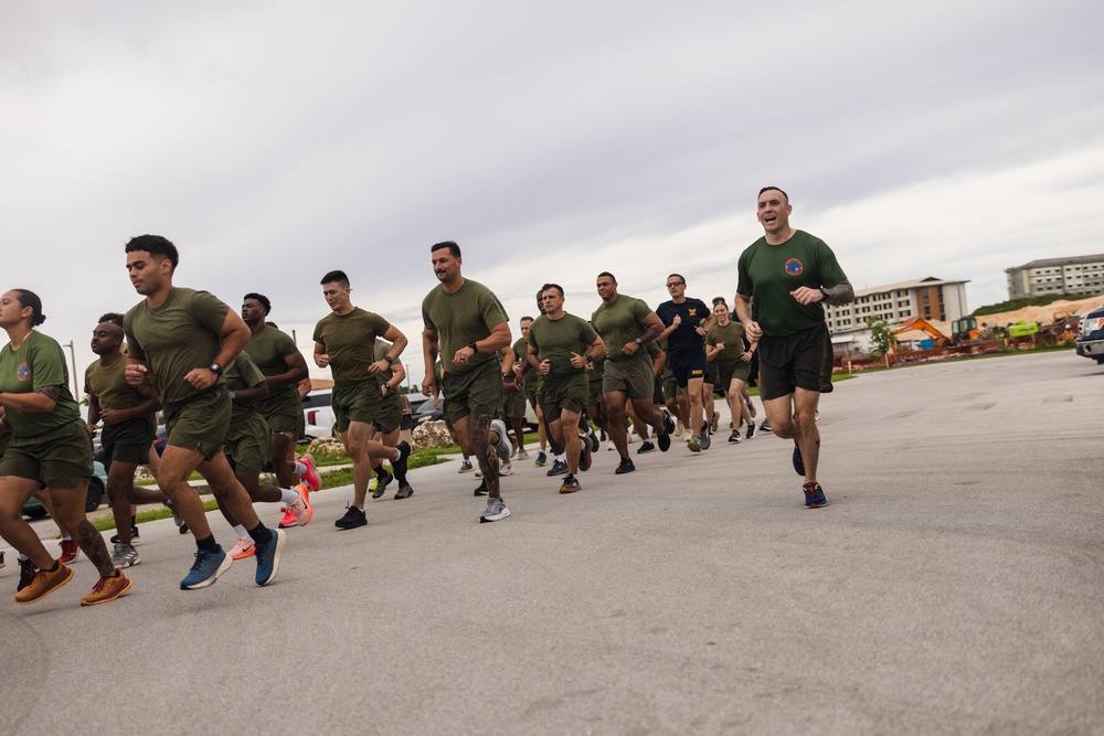 Camp Blaz Marines run across Guam for 250th Marine Corps Birthday