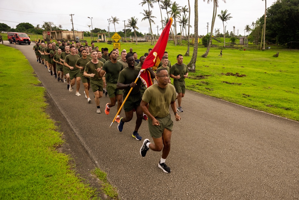 Camp Blaz Marines run across Guam for 250th Marine Corps Birthday