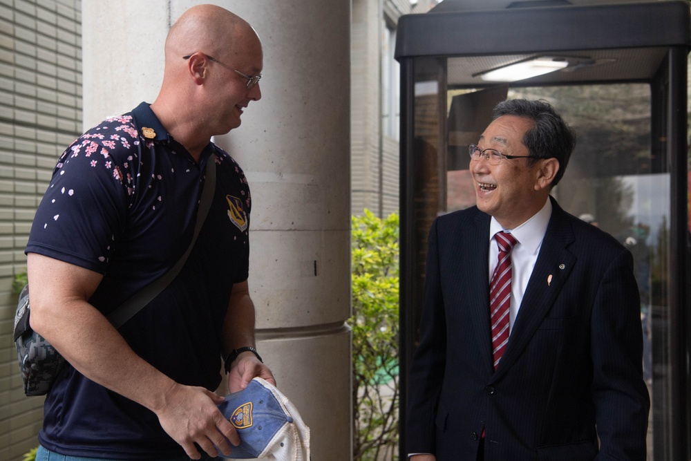 Yokota leadership meets community leaders for annual Mizuho, Musashimurayama festivals