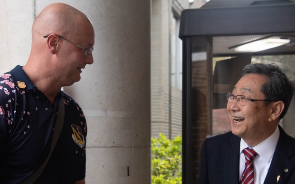 Yokota leadership meets community leaders for annual Mizuho, Musashimurayama festivals