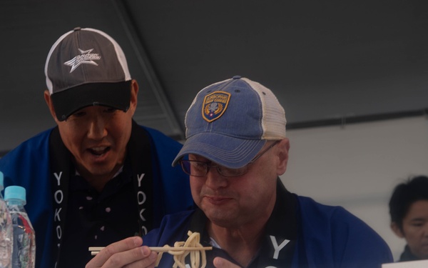 Yokota leadership meets community leaders for annual Mizuho, Musashimurayama festivals