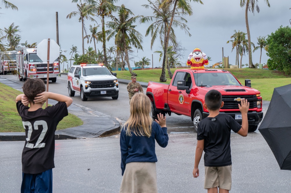 Andersen AFB Fire Department hosts Fire Prevention Week Parade