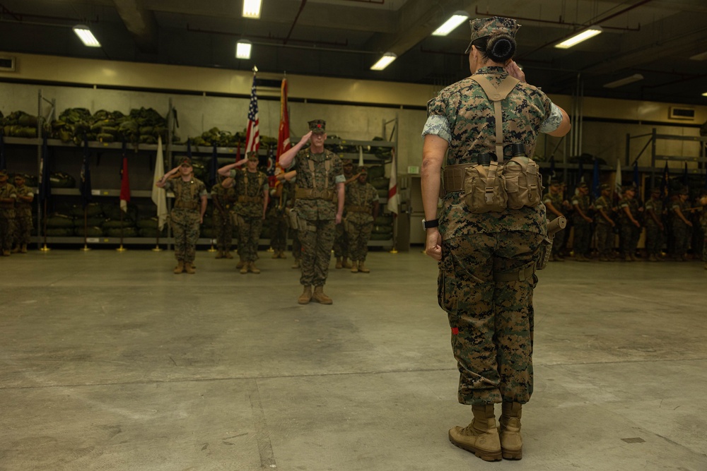 3rd Landing Support Battalion Change of Command Ceremony
