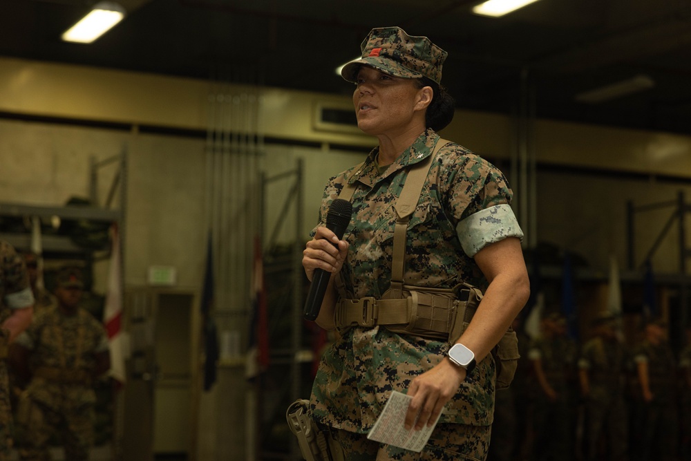 3rd Landing Support Battalion Change of Command Ceremony