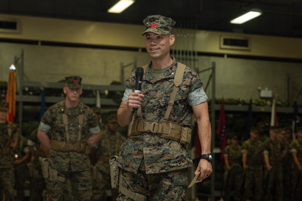 3rd Landing Support Battalion Change of Command Ceremony