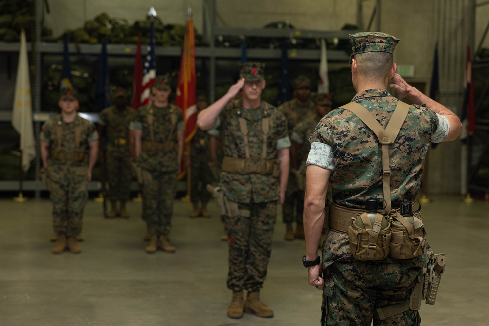 3rd Landing Support Battalion Change of Command Ceremony
