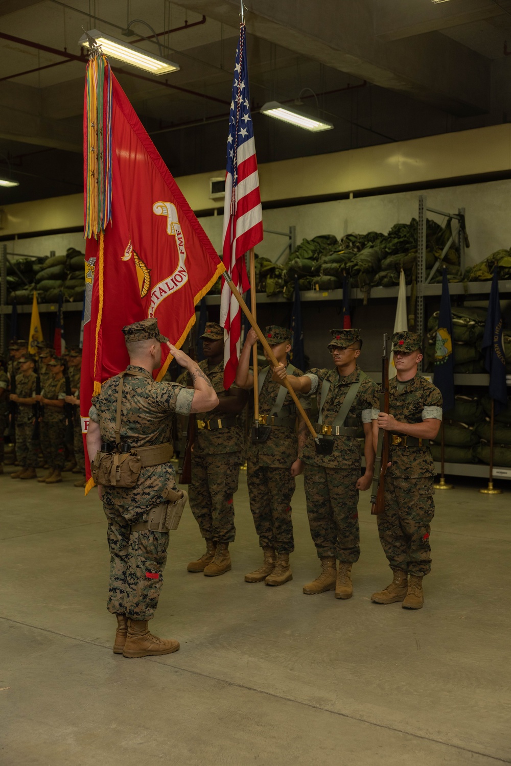 3rd Landing Support Battalion Change of Command Ceremony