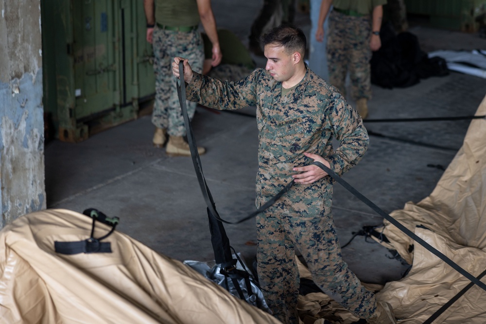 MRF-SEA Marines Establish Command and Control for Disaster Relief Operations