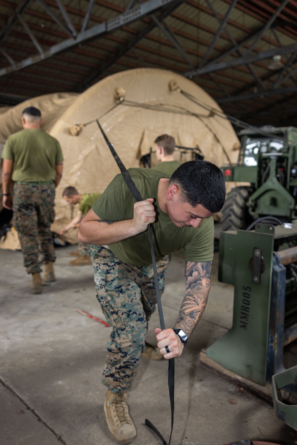 MRF-SEA Marines Establish Command and Control for Disaster Relief Operations