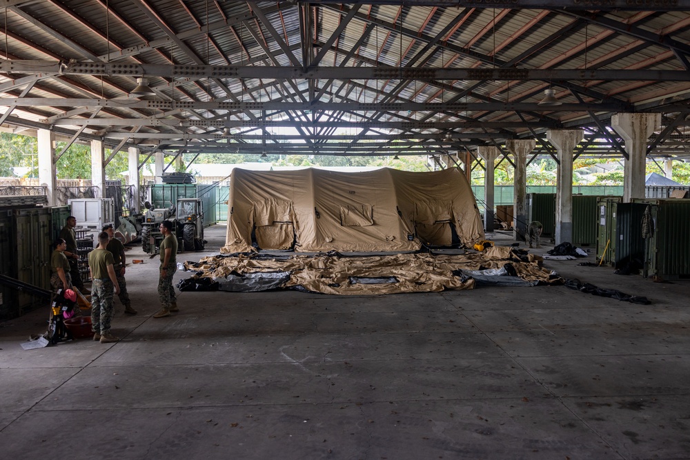 MRF-SEA Marines Establish Command and Control for Disaster Relief Operations