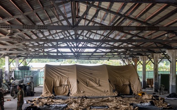 MRF-SEA Marines Establish Command and Control for Disaster Relief Operations