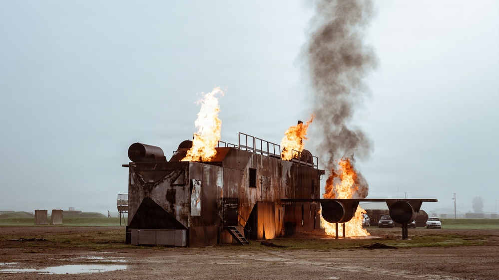 100th CES brings the heat during live fire training