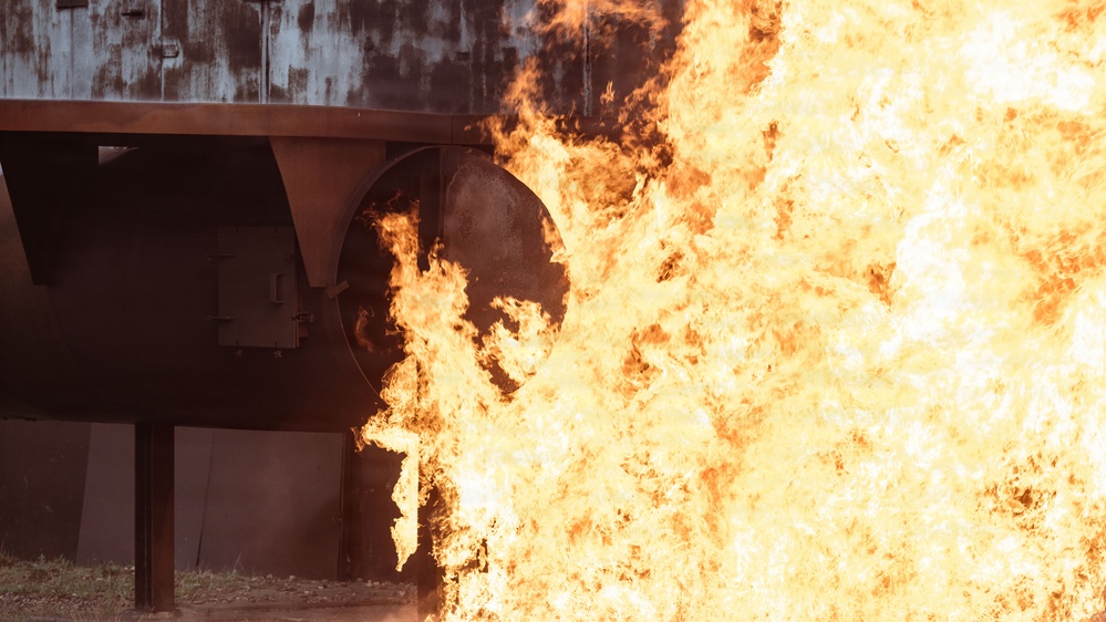 100th CES brings the heat during live fire training