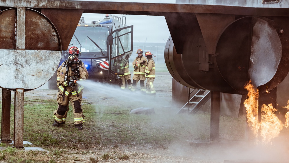 100th CES brings the heat during live fire training
