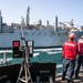 USS Mitscher (DDG 57) Sailors conduct RAS with USNS Cesar Chavez (T-AKE 14)