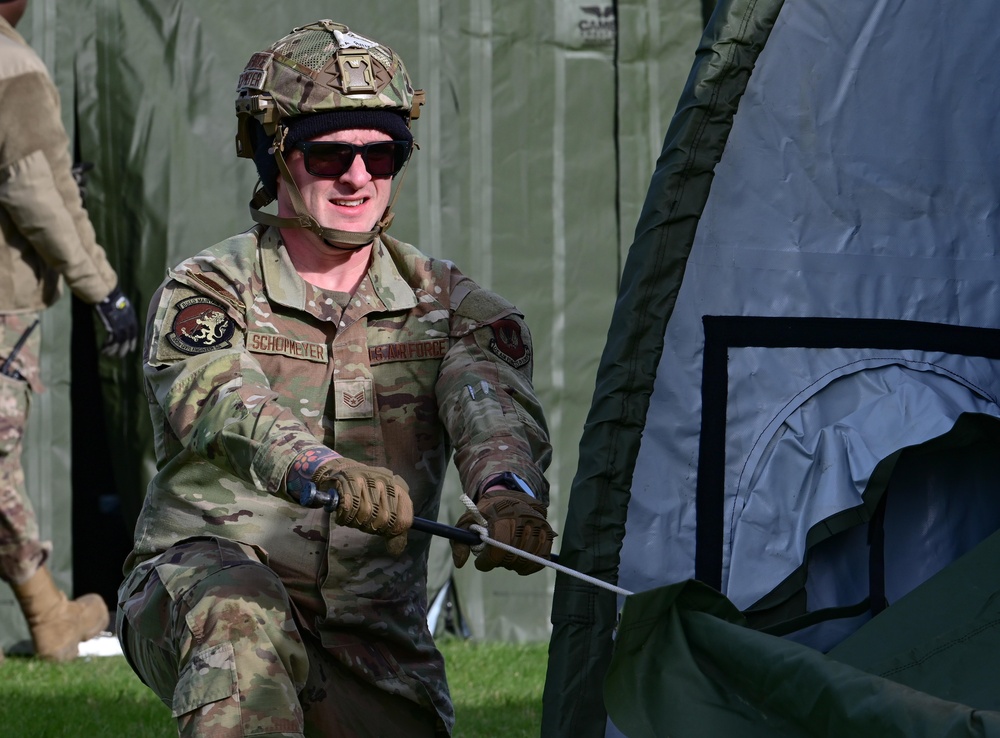 King Bee: 100th CES simulated small shelter system