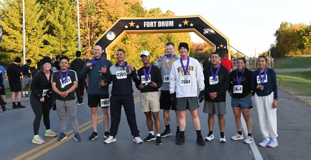 Fort Drum Soldiers, family members, support Domestic Violence Awareness Month 5K