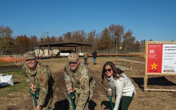 Groundbreaking ceremony for small arms qualification range