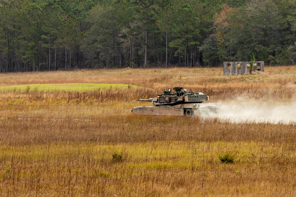 Dogface Soldiers conduct armored platoon live-fire