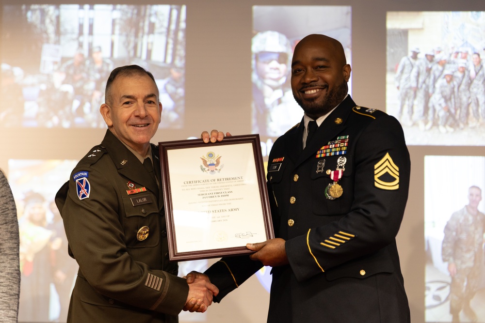 21st TSC Retirement Ceremony