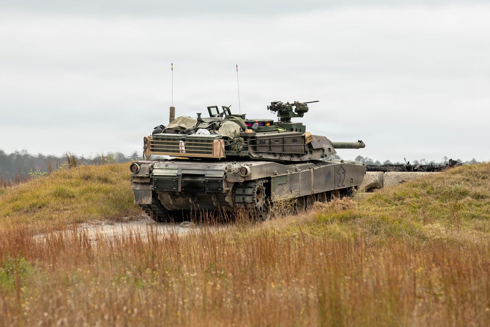 Dogface Soldiers conduct armored platoon live-fire